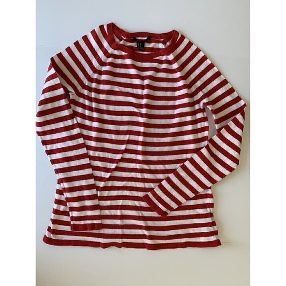 Forever 21 striped cotton sweater, size junior M - Picture 2 of 7